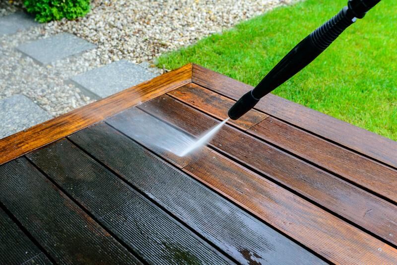 jetwashed patio in Hendon